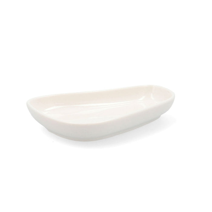 Tavă pentru gustari Quid Select Neregulat Ceramică Alb (12,5 cm) (Pack 12x)