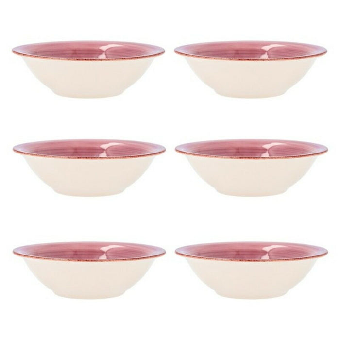Bol Quid Vita Roz Ceramică 6 Unități (18 cm)