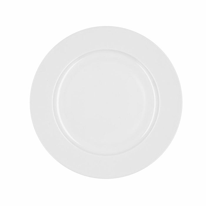 Platou Plat Bidasoa Glacial Ala Ancha Alb Ceramică 25 cm (6 Unități) (Pack 6x)