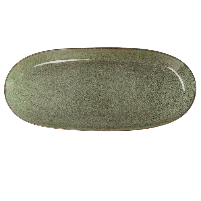 Platou pentru Servire Bidasoa Ikonic Verde Ceramică (36 x 16 cm) (Pack 2x)