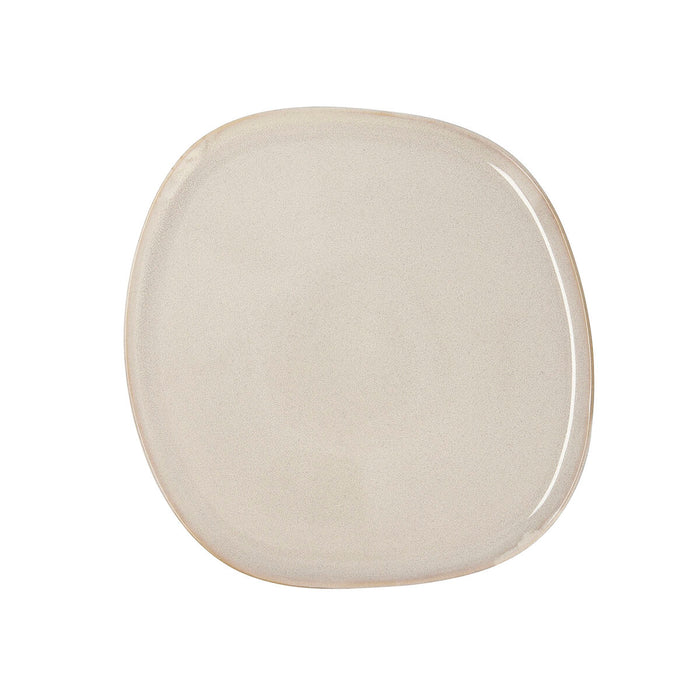 Platou Plat Bidasoa Ikonic Alb Ceramică 26,5 x 25,7 x 1,5 cm (4 Unități) (Pack 4x)