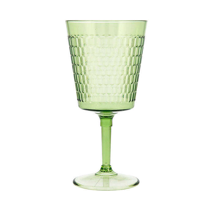 Pahar de vin Quid Viba Verde Plastic 420 ml (12 Unități) (Pack 12x)