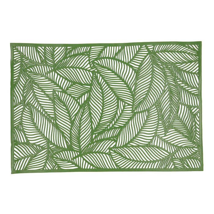 Suport Protecție pentru Masă Quid Habitat Frunze Verde 30 x 45 cm (Pack 12x)