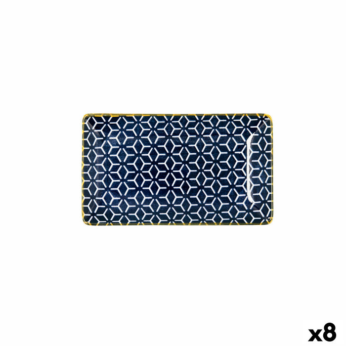Tavă pentru gustari Quid Pippa Dreptunghiular Multicolor Ceramică 15,5 x 9 x 2 cm (8 Unități)