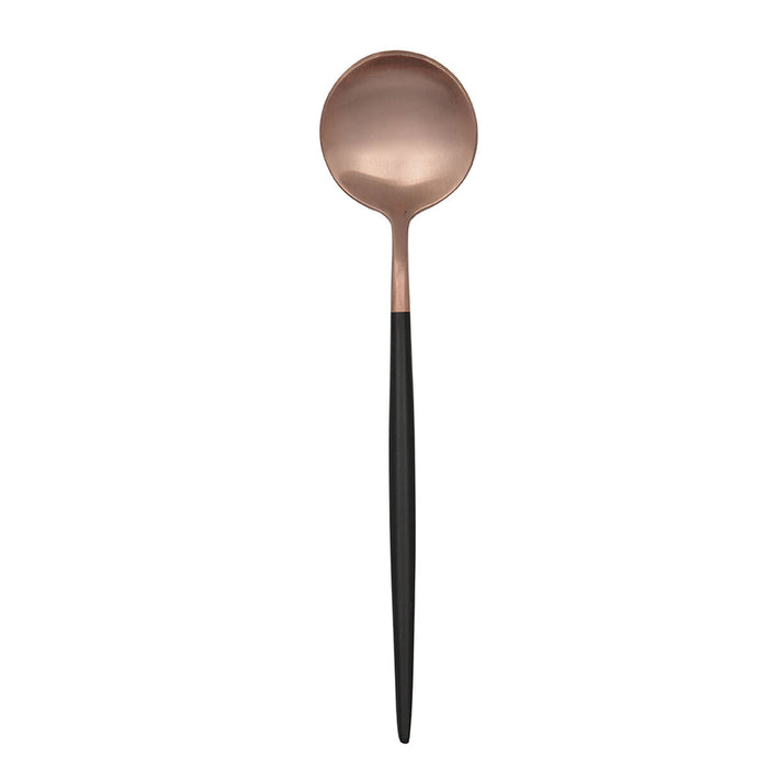 Set de Linguri Bidasoa Gio Negru Cupru Metal 12 Unități