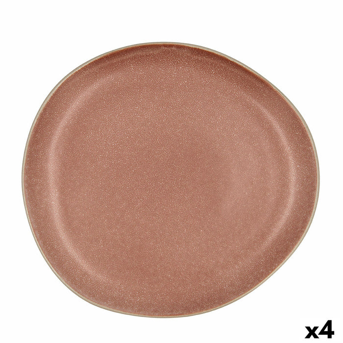 Platou Plat Bidasoa Gio Neregulat Maro Ceramică 26,5 cm (4 Unități)