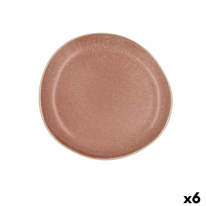 Platou Plat Bidasoa Gio Neregulat Maro Ceramică 20 cm (6 Unități)