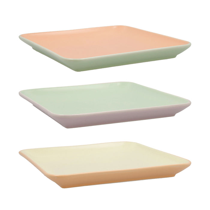 Tavă pentru gustari Quid Vitamina Bicolor Ceramică 21 x 21 cm