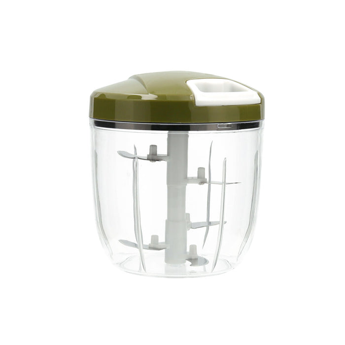 Mini Chopper manual cu funie Quid Naturalia Verde Metal 12,5 x 14 cm Manual