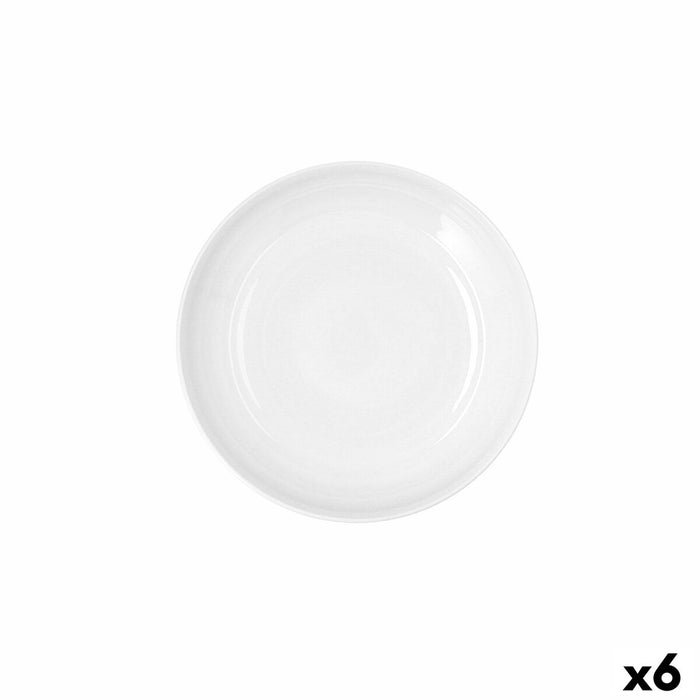 Farfurie Adâncă Ariane Artisan Ceramică Alb 25 cm (6 Unități)