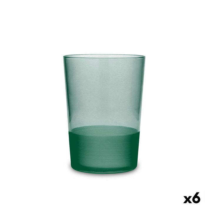 Pahar Quid Pincel Verde Sticlă 510 ml (6 Unități)