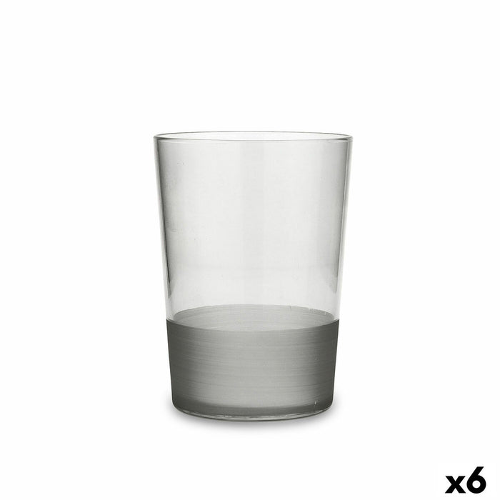 Pahar Quid Pincel Gri Sticlă 510 ml (6 Unități)