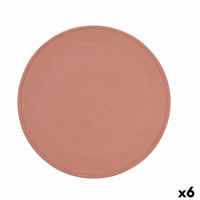 Farfurie Suport Quid Mineral Teracotă Ceramică 33 cm (6 Unități)