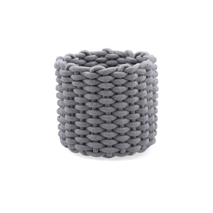 Coș Decorativ Vinthera Moa Bumbac Gri 23 x 21 cm