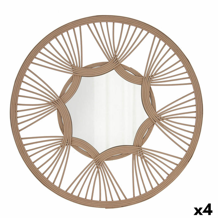 Oglindă de perete Vinthera Moa Ratan Natural 59 cm (4 Unități)