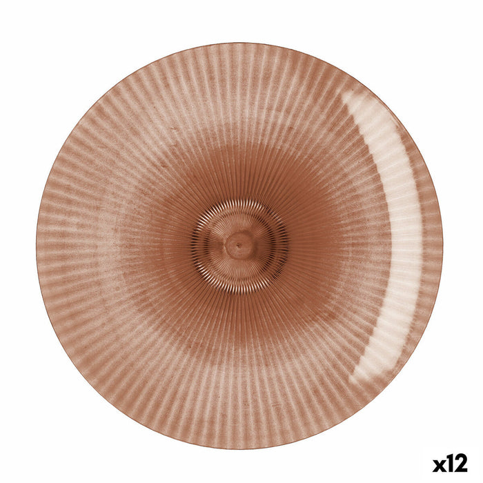 Platou Plat Quid Sunset Coral Plastic 26 cm (12 Unități)