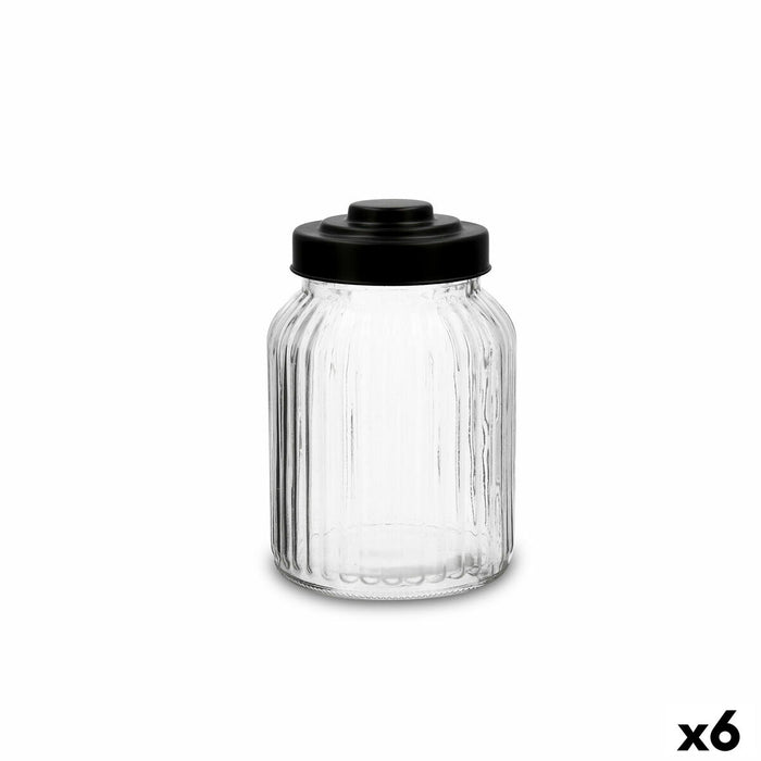 Borcan Quid Maison Transparent Sticlă 1 L (6 Unități)