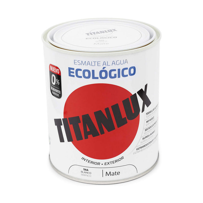 Lac Titanlux 02t056634 750 ml Lac de finisare Alb Mat