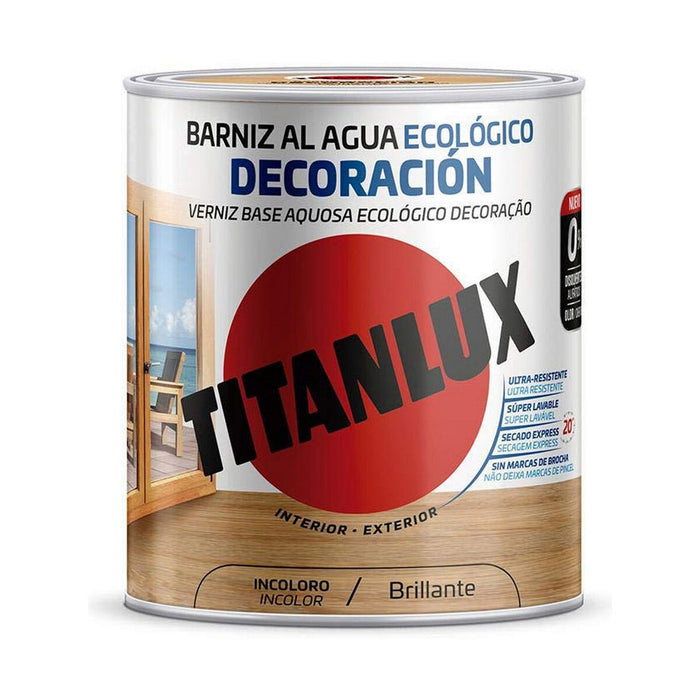 Lac pe bază de apă Titanlux m20100014 Ecologic 250 ml Incolor