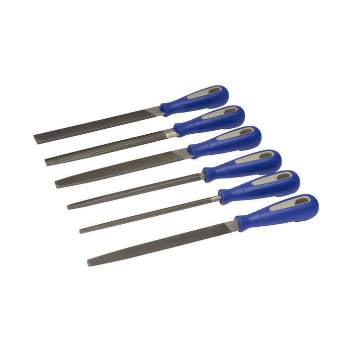 Set de fișiere Irimo 534501 Mecanică 8" Cónica Plat Triunghiular Rotundă Pătrat 6 Piese