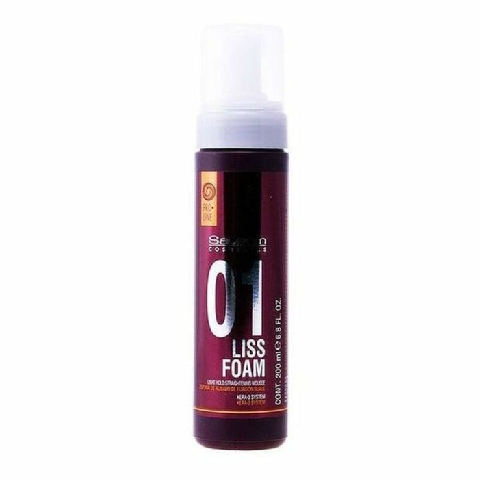 Cremă Capilară pentru Îndreptarea Părului Liss Foam Salerm (200 ml)