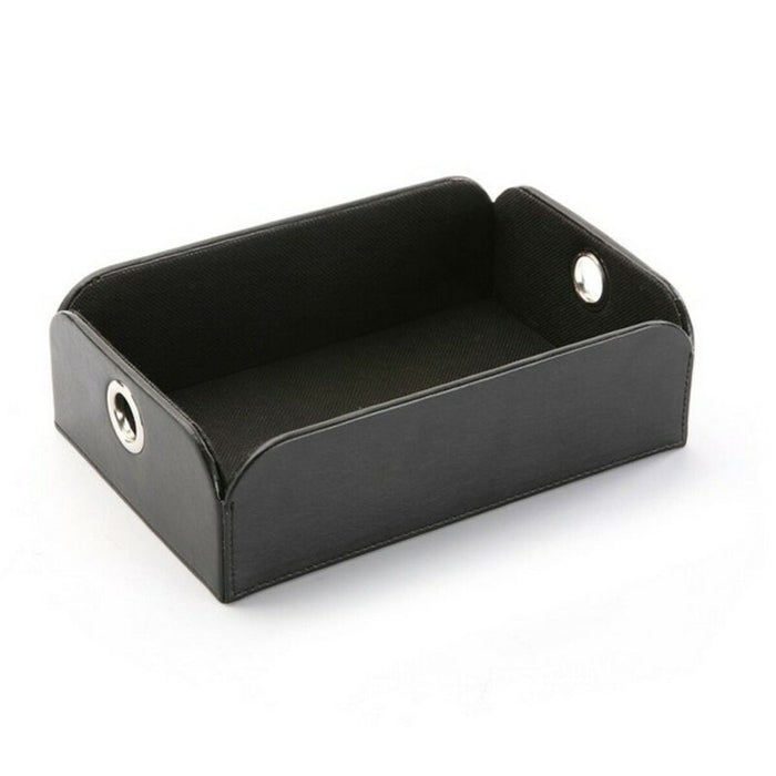 Suporturi pentru depozitarea articolelor din buzunare Versa Negru Imitație de piele Metal Poliester (13 x 6,5 x 20 cm)