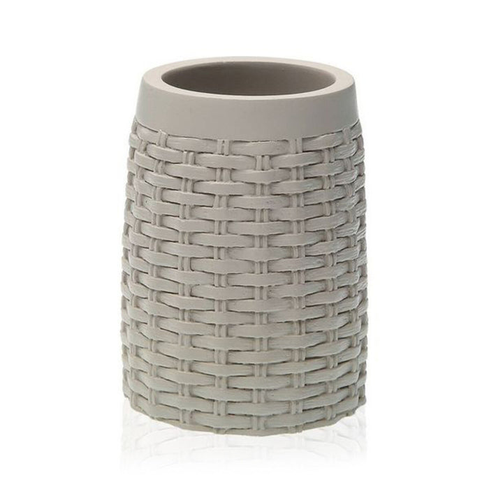 Suport pentru periuțe de dinți Versa Christer Rășină 6,5 x 10,6 x 8 cm