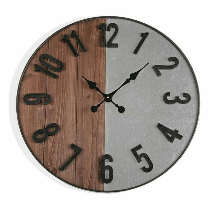 Ceas de Perete Versa Metal Lemn MDF Lemn MDF/Metal 5 x 60 x 60 cm