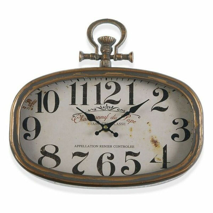 Ceas de Perete Versa Chateau Metal (35 x 6 x 32,5 cm)