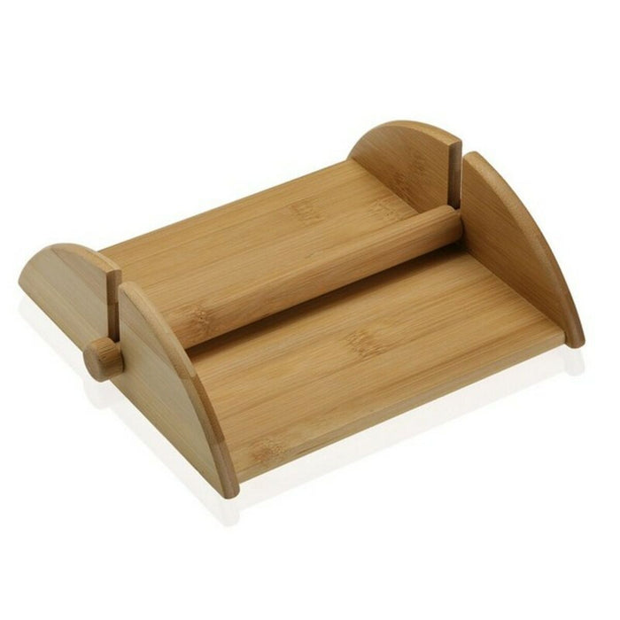 Suport pentru Șervețele Versa Maro Lemn Bambus 17,8 x 5,8 x 19 cm