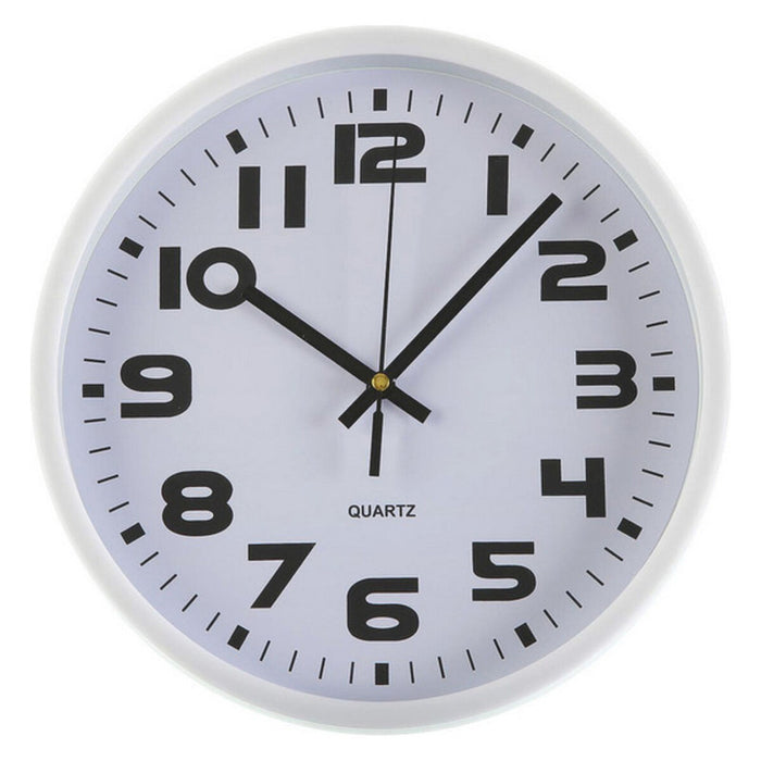 Ceas de Perete Versa Alb Plastic 3,8 x 25 x 25 cm