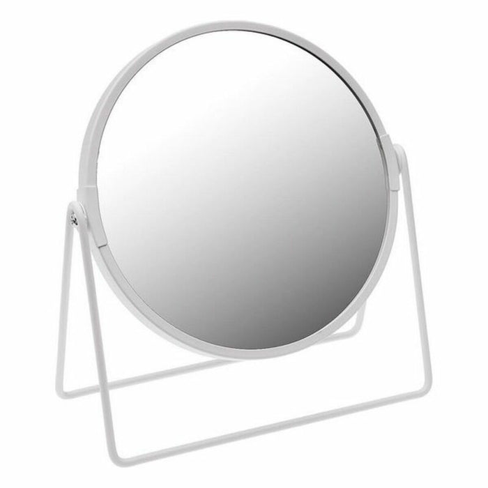 Oglindă cu Efect de Mărire Versa Alb Lemn Metal Oglindă 7,5 x 20 x 18,5 cm (x5)