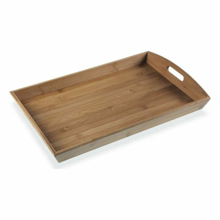 Tavă Versa Negru Lemn Bambus Aluminiu 32 x 6,5 x 50 cm