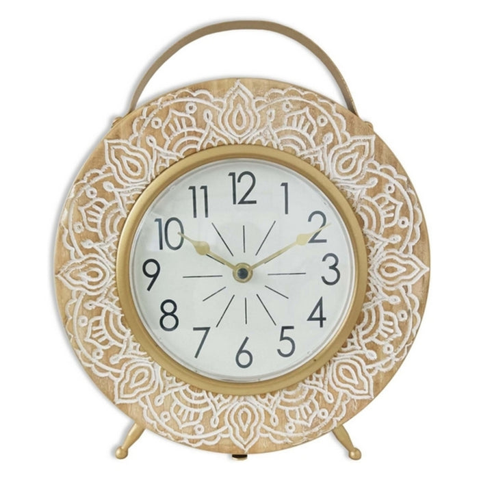 Stolní hodiny Versa Mandala Lemn MDF 8,5 x 25,5 x 29,5 cm