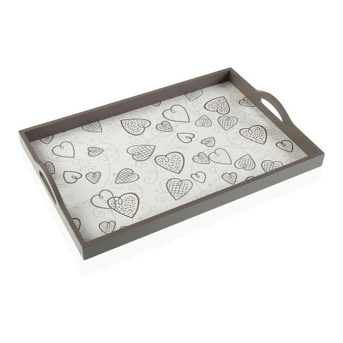 Tavă Cozy Inimi Lemn MDF (30 x 5 x 45 cm)