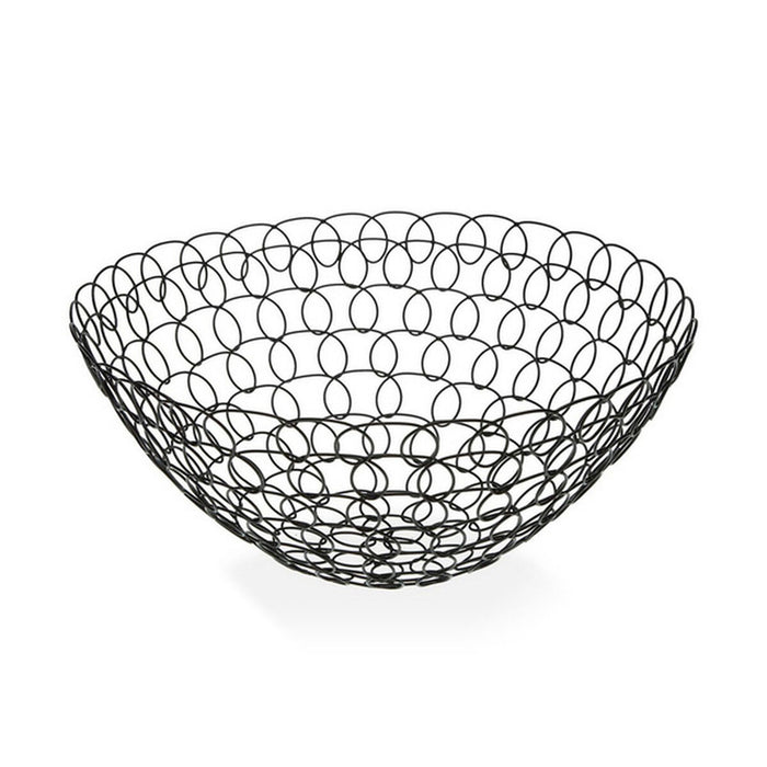 Fructieră Negru Metal (28 x 12 x 28 cm)