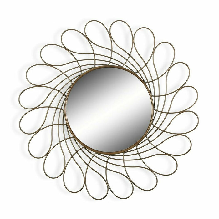 Oglindă de perete Versa Auriu* Metal (2 x 40 x 40 cm)