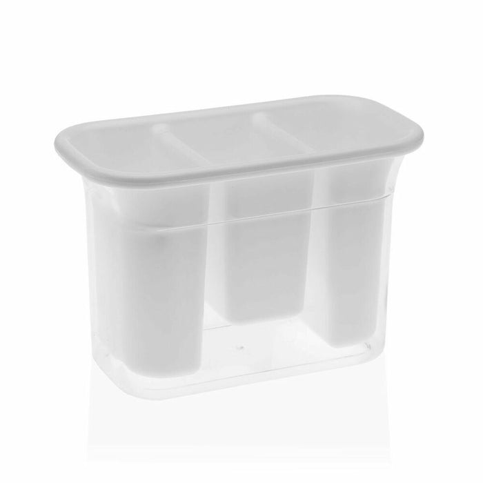 Curgător pentru tacâmuri Versa Alb polistiren polipropilenă (14 x 10 x 20 cm)