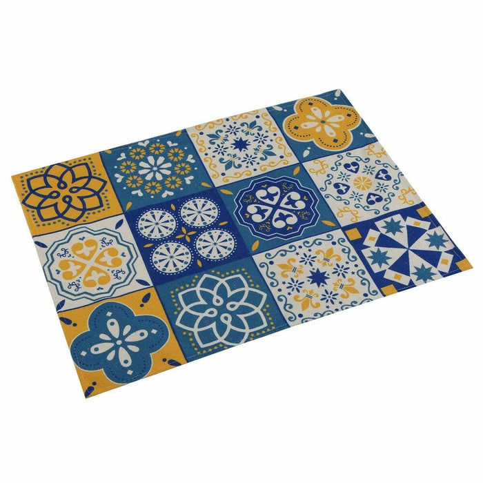 Suport Protecție pentru Masă Versa Mozaic Galben Poliester (36 x 0,5 x 48 cm)