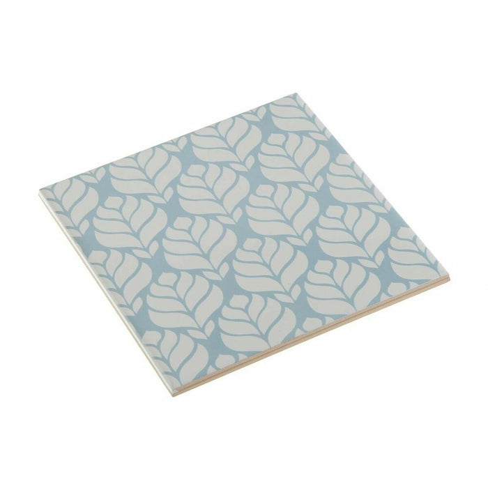 Suport Protecție pentru Masă Versa Ice Blue Ceramică (15 x 0,7 x 15 cm)
