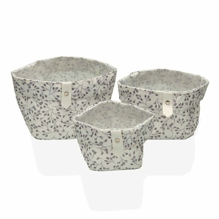 Set de Coșuri Versa Oxford Poliester Textilă (3 pcs)