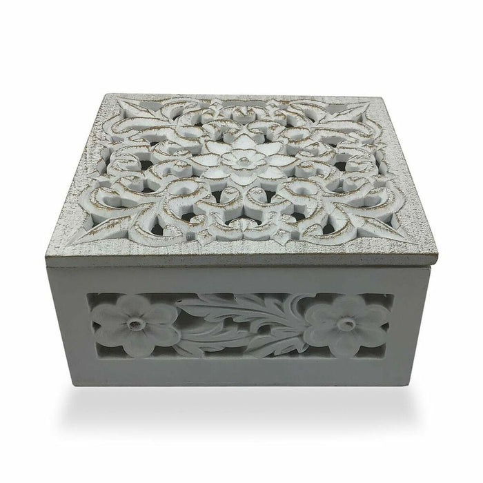 Casetă de Bijuterii Versa Mandala 17 x 8 x 17 cm Lemn MDF