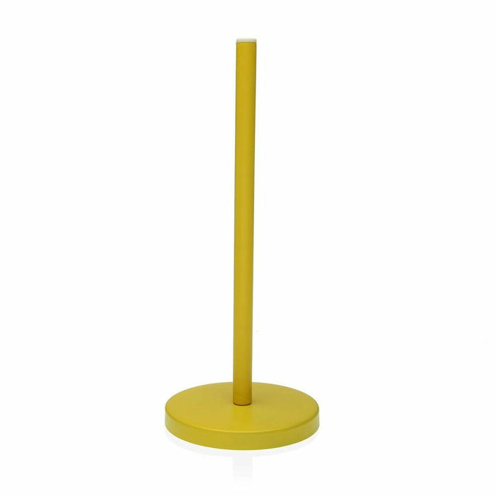 Suport pentru Role de Hârtie de Bucătărie Versa Galben Metal Oțel (30 cm)
