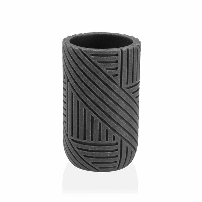Suport pentru periuțe de dinți Versa RAILING Gri Rășină (7,3 x 10,3 x 7,3 cm)
