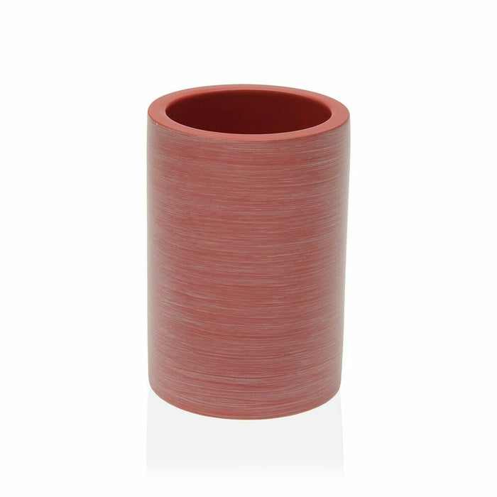 Suport pentru periuțe de dinți Versa TERRAIN Roz Rășină (8,2 x 9,3 x 8,2 cm)