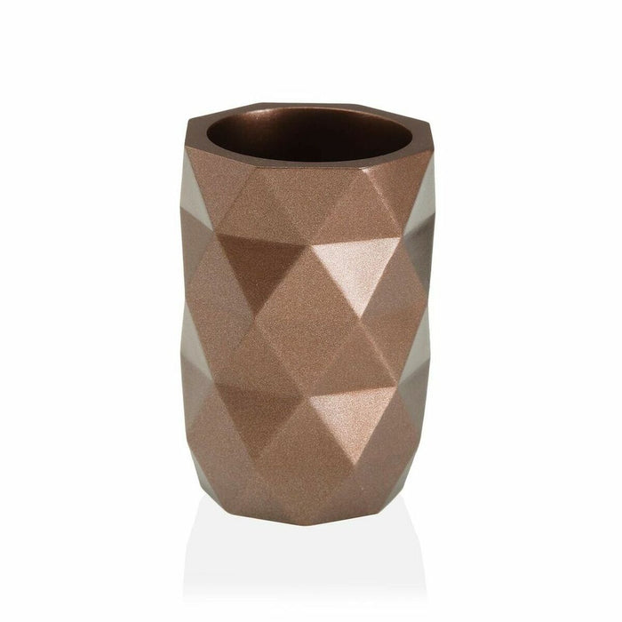 Suport pentru periuțe de dinți Versa DIAMOND Roz Rășină (7,4 x 10,6 x 7,4 cm)