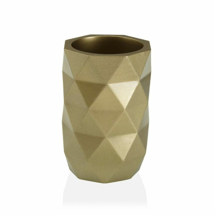 Suport pentru periuțe de dinți Versa DIAMOND Galben Rășină (7,4 x 10,6 x 7,4 cm)