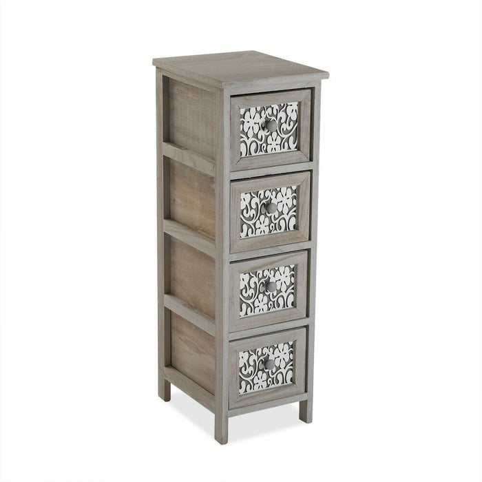 Dulap cu Sertare Versa Grey Lemn (32 x 81 x 26 cm)