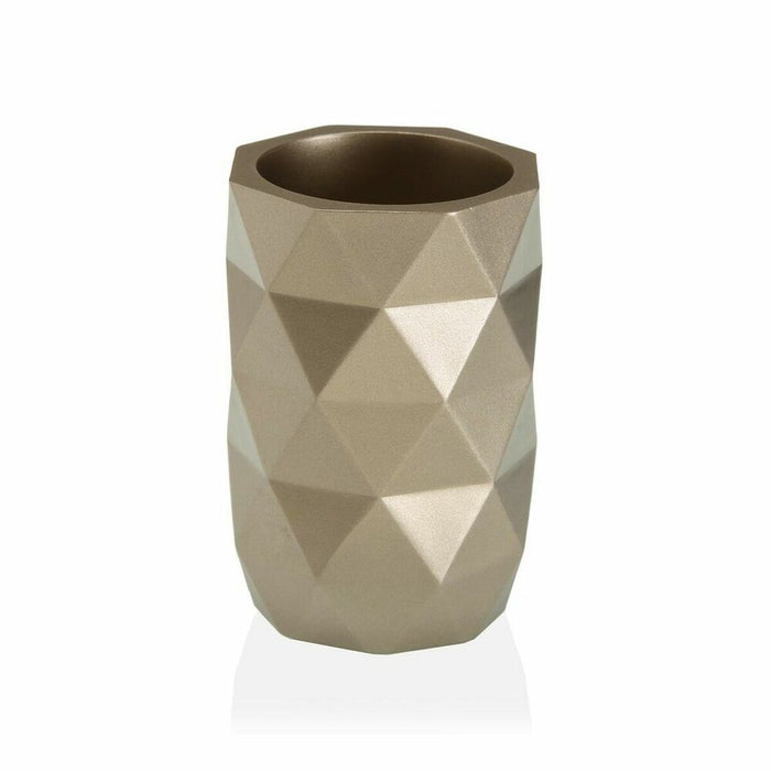 Suport pentru periuțe de dinți Versa DIAMOND Alb Rășină (7,4 x 10,6 x 7,4 cm)