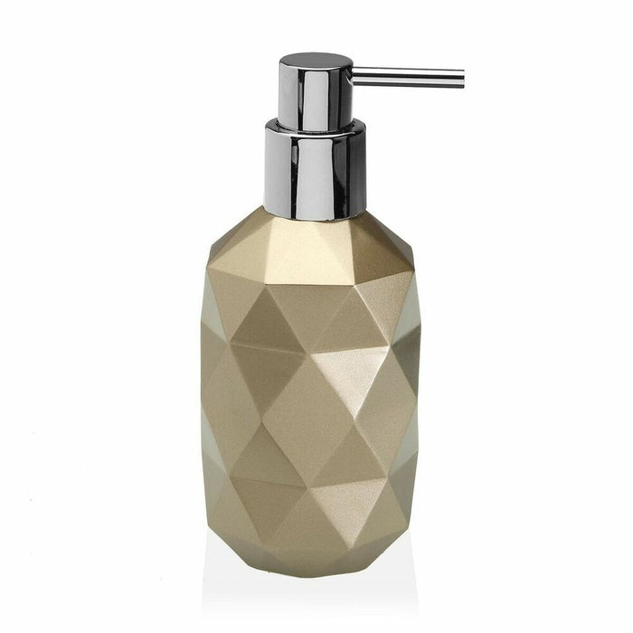 Dozator de Săpun Versa Diamond Alb Plastic Rășină (7,7 x 17,8 x 7,7 cm)